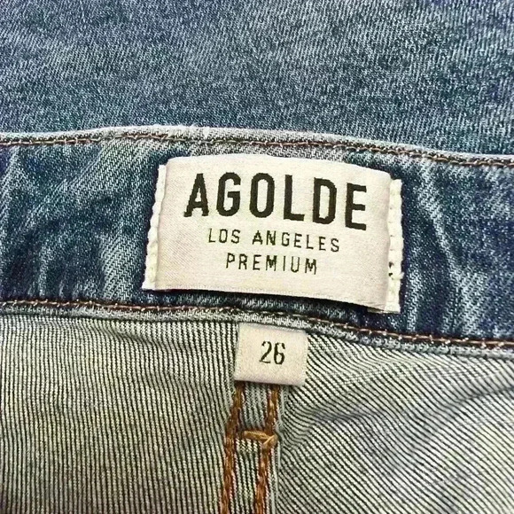 𝅺AGOLDE Lara Skinny Jeans in Badlands Wash Size 26 - Picture 9 of 11